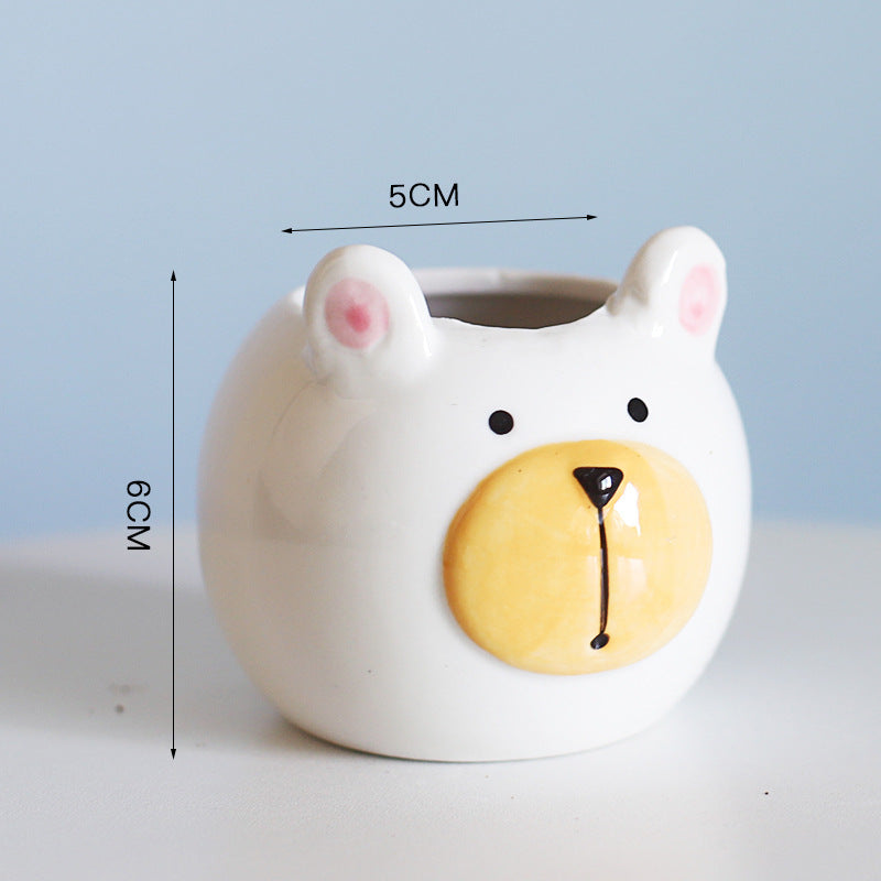 Cute Cartoon Succulent Pot 🌱 Mini Plant Decor