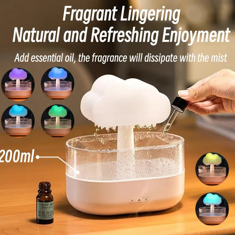 Cute Rain Cloud Light Humidifier