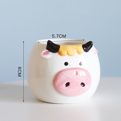 Cute Cartoon Succulent Pot 🌱 Mini Plant Decor