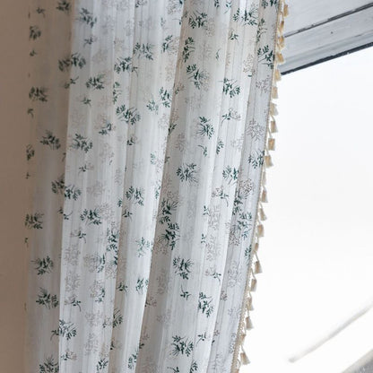 Pastoral Tassel Kitchen Curtain 🌼