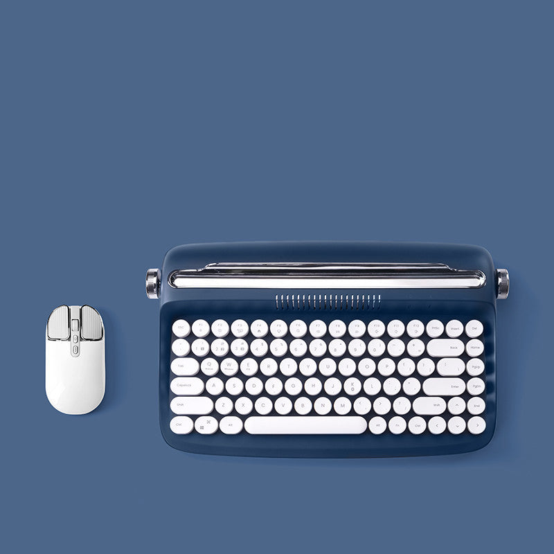Retro iPad Bluetooth Keyboard & Mouse Set – Cute Office Style 🎀⌨️🖱️