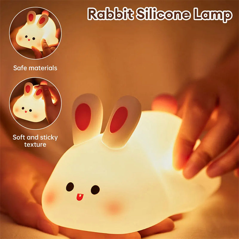 Cute LED Rabbit Night Light 🐇