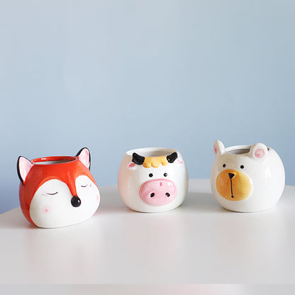 Cute Cartoon Succulent Pot 🌱 Mini Plant Decor