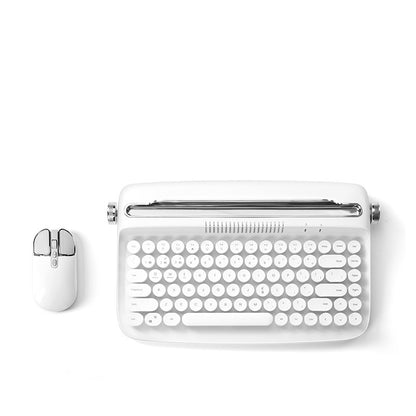 Retro iPad Bluetooth Keyboard & Mouse Set – Cute Office Style 🎀⌨️🖱️