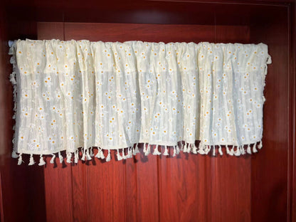 Pastoral Tassel Kitchen Curtain 🌼